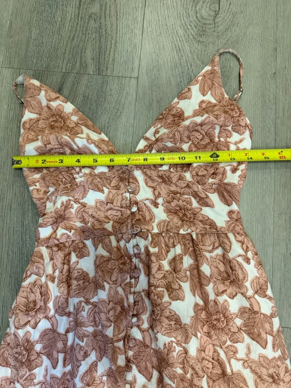 Abercrombie & Fitch Blush Rose Print Maxi Dress